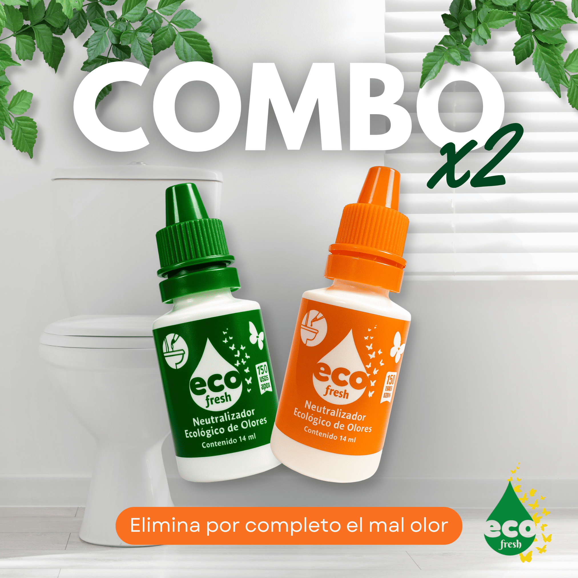 Gotero Ecofresh 14ml Combo x 2 unidades